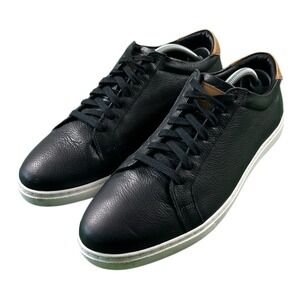 Allen Edmonds "COURTSIDE" Low-Top Pebbled Leather Dress Sneakers 10D Black